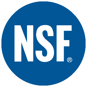 • NSF (National Sanitation Foundation - Ulusal Sanitasyon/Hijyen Vakfı) onaylı